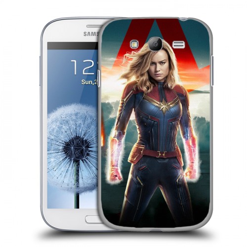 Дизайнерский пластиковый чехол для Samsung Galaxy Grand Капитан Марвел