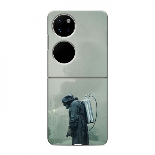 Дизайнерский пластиковый чехол для Huawei P50 Pocket Чернобыль