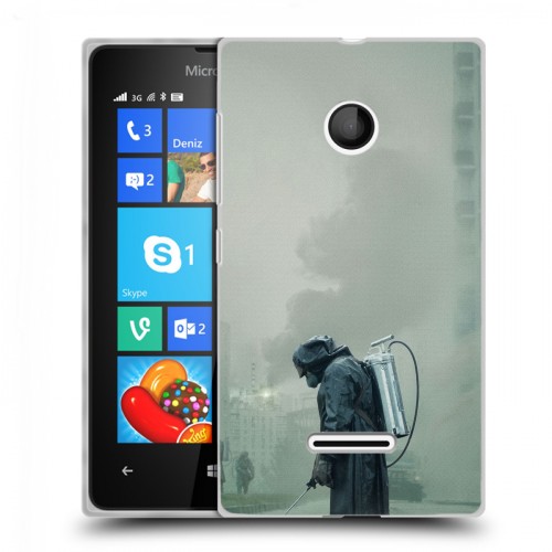 Дизайнерский пластиковый чехол для Microsoft Lumia 435 Чернобыль