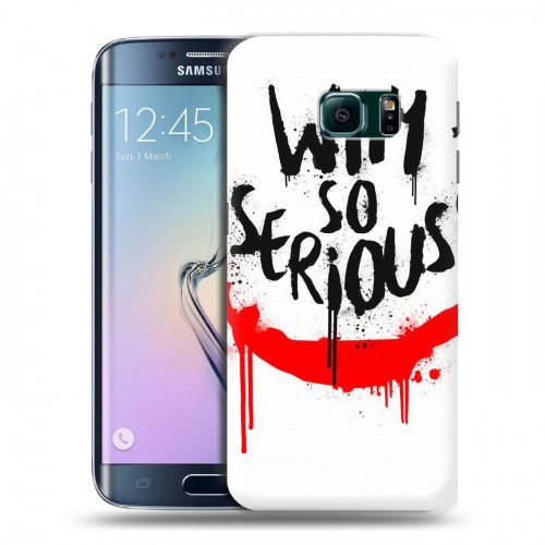 Дизайнерский пластиковый чехол для Samsung Galaxy S6 Edge Джокер