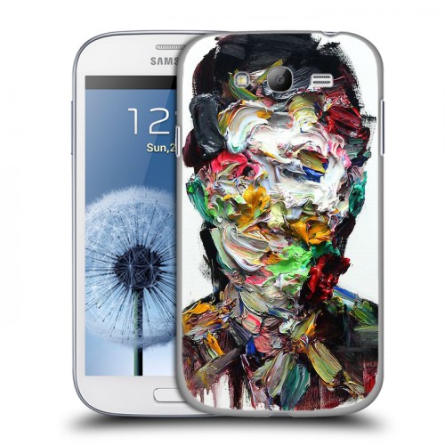 Дизайнерский пластиковый чехол для Samsung Galaxy Grand Портреты мазками