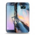 Дизайнерский пластиковый чехол для Samsung Galaxy S6 Edge Мраморные узоры
