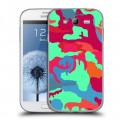 Дизайнерский пластиковый чехол для Samsung Galaxy Grand Кислотный камуфляж