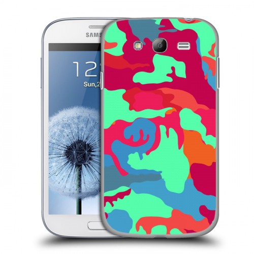Дизайнерский пластиковый чехол для Samsung Galaxy Grand Кислотный камуфляж