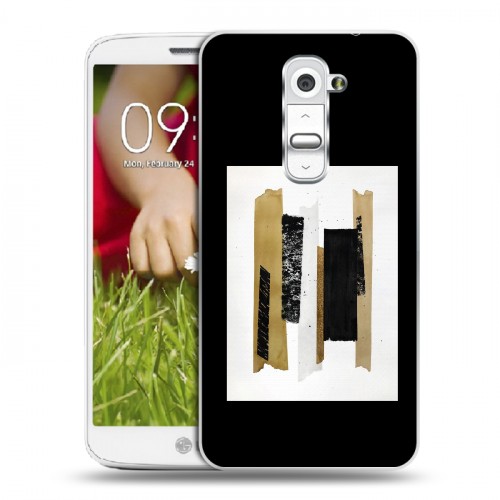 Дизайнерский пластиковый чехол для LG Optimus G2 mini Стильные абстракции