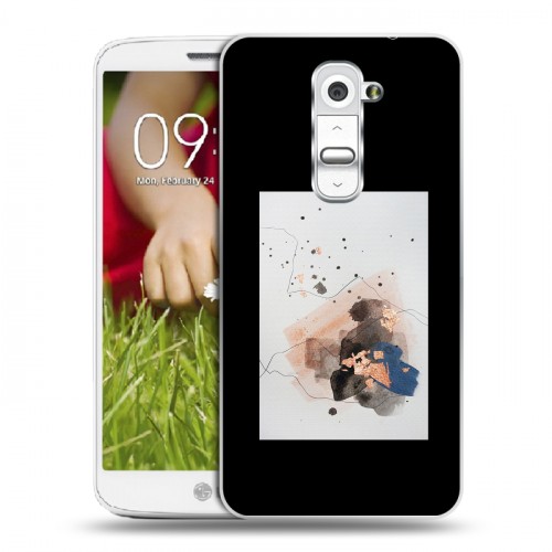 Дизайнерский пластиковый чехол для LG Optimus G2 mini Стильные абстракции
