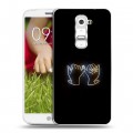 Дизайнерский пластиковый чехол для LG Optimus G2 mini Неоновые образы