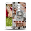 Дизайнерский пластиковый чехол для LG Optimus G2 mini Коллаж