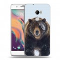 Дизайнерский пластиковый чехол для HTC One X10 Медведь