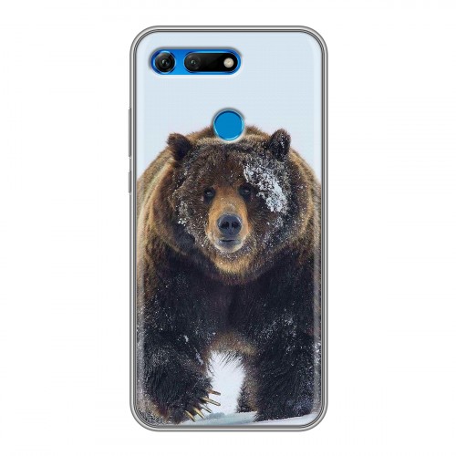 Дизайнерский силиконовый чехол для Huawei Honor View 20 Медведь