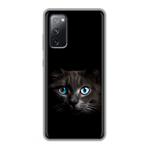 Дизайнерский силиконовый чехол для Samsung Galaxy S20 FE Кот в темноте