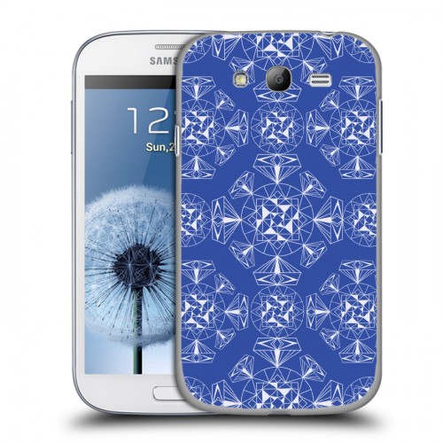 Дизайнерский пластиковый чехол для Samsung Galaxy Grand Ослепительная синева