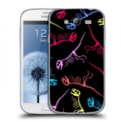 Дизайнерский пластиковый чехол для Samsung Galaxy Grand Узоры динозавров