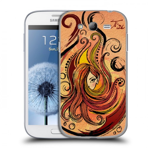 Дизайнерский пластиковый чехол для Samsung Galaxy Grand Картонные краски