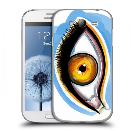 Дизайнерский пластиковый чехол для Samsung Galaxy Grand Акварельные глаза
