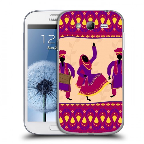 Дизайнерский пластиковый чехол для Samsung Galaxy Grand Африканские танцы