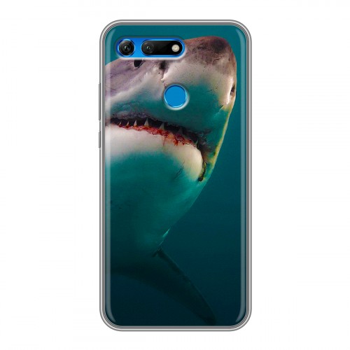 Дизайнерский силиконовый чехол для Huawei Honor View 20 Акулы