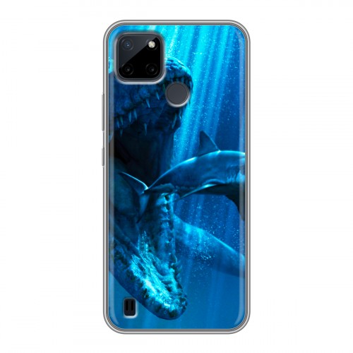 Дизайнерский силиконовый чехол для Realme C21Y Акулы