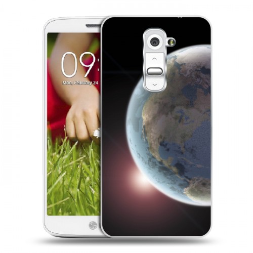Дизайнерский пластиковый чехол для LG Optimus G2 mini Земля