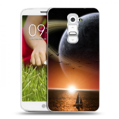 Дизайнерский пластиковый чехол для LG Optimus G2 mini Сатурн