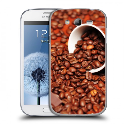 Дизайнерский пластиковый чехол для Samsung Galaxy Grand кофе текстуры