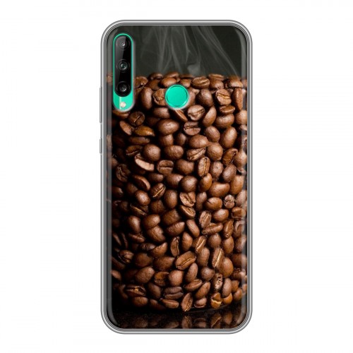 Дизайнерский силиконовый чехол для Huawei P40 Lite E кофе текстуры
