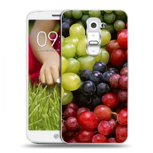 Дизайнерский пластиковый чехол для LG Optimus G2 mini Фрукты текстуры