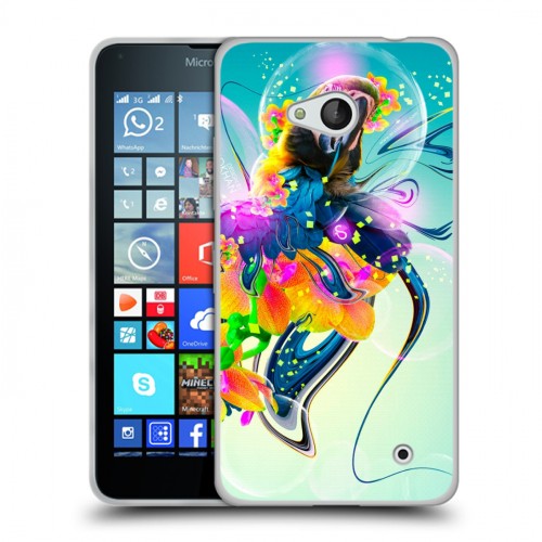 Дизайнерский пластиковый чехол для Microsoft Lumia 640 Попугаи