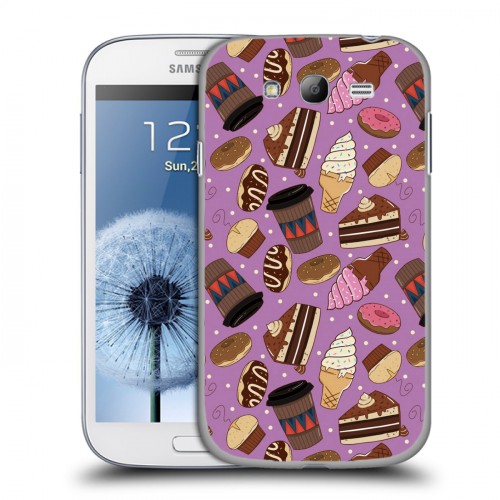 Дизайнерский пластиковый чехол для Samsung Galaxy Grand Фастфуд узоры