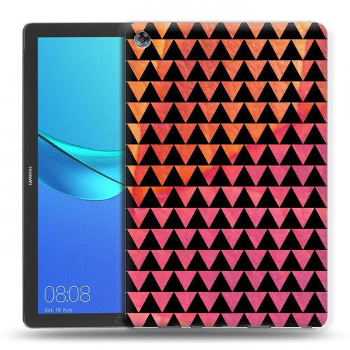 Дизайнерский силиконовый чехол для Huawei MediaPad M5 10.8 Треугольные узоры