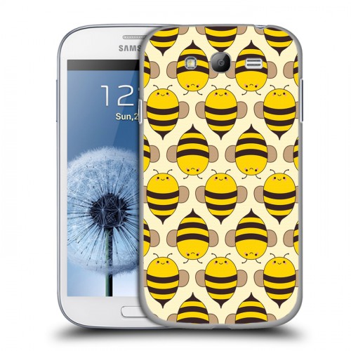 Дизайнерский пластиковый чехол для Samsung Galaxy Grand Пчелиные узоры