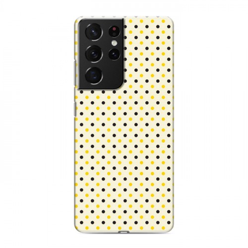 Дизайнерский пластиковый чехол для Samsung Galaxy S21 Ultra Пчелиные узоры