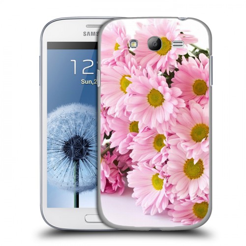 Дизайнерский пластиковый чехол для Samsung Galaxy Grand Хризантемы