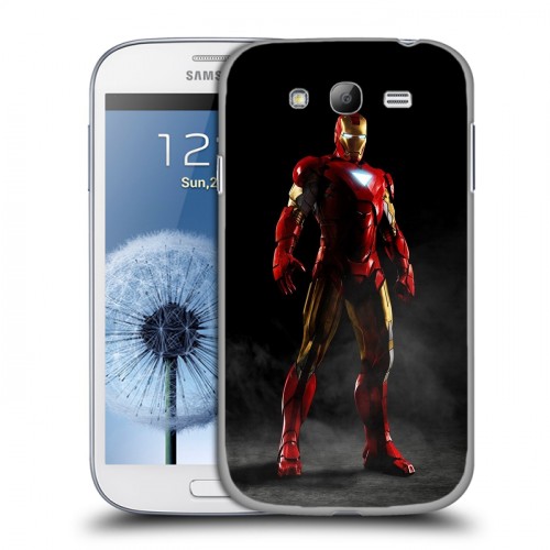 Дизайнерский пластиковый чехол для Samsung Galaxy Grand Железный человек