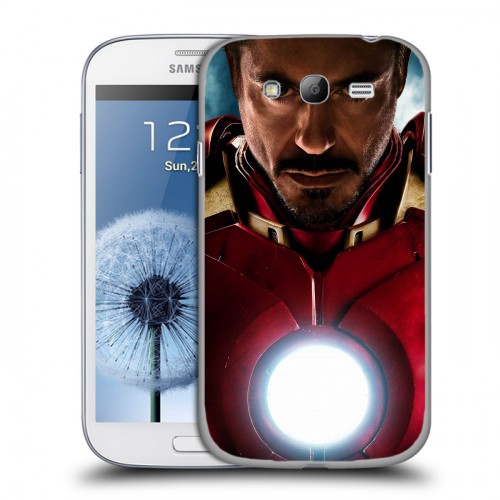 Дизайнерский пластиковый чехол для Samsung Galaxy Grand Железный человек