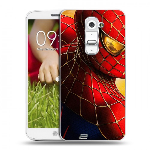 Дизайнерский пластиковый чехол для LG Optimus G2 mini Человек-паук