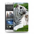 Дизайнерский пластиковый чехол для HTC One (M7) Dual SIM Тигры