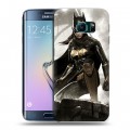 Дизайнерский пластиковый чехол для Samsung Galaxy S6 Edge Batman игра