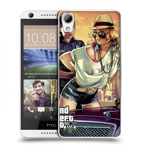 Дизайнерский силиконовый чехол для HTC Desire 626 GTA