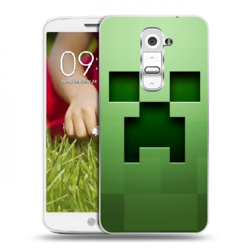 Дизайнерский пластиковый чехол для LG Optimus G2 mini Minecraft