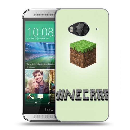 Дизайнерский силиконовый чехол для HTC One ME Minecraft