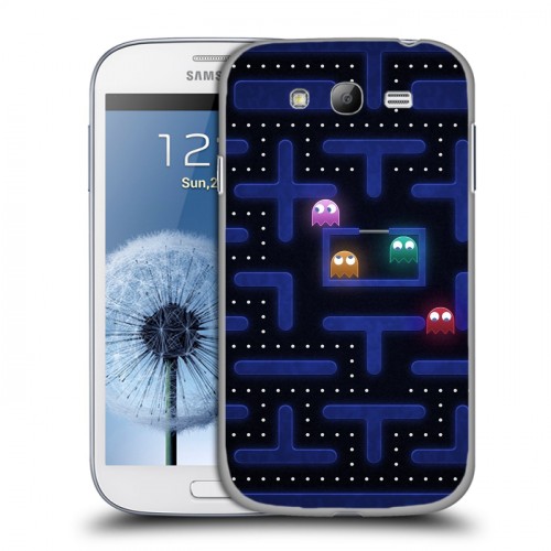 Дизайнерский пластиковый чехол для Samsung Galaxy Grand Pacman