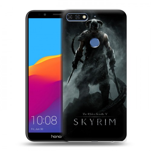 Дизайнерский пластиковый чехол для Huawei Honor 7C Pro Skyrim