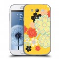 Дизайнерский пластиковый чехол для Samsung Galaxy Grand Цветы кимоно