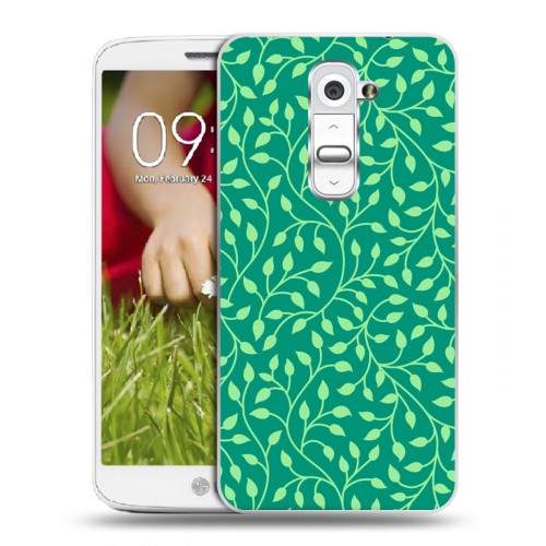 Дизайнерский пластиковый чехол для LG Optimus G2 mini Царство листьев