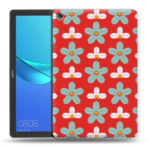 Дизайнерский силиконовый чехол для Huawei MediaPad M5 10.8 Ретро Рождество