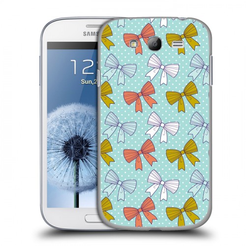 Дизайнерский пластиковый чехол для Samsung Galaxy Grand Узоры бантики