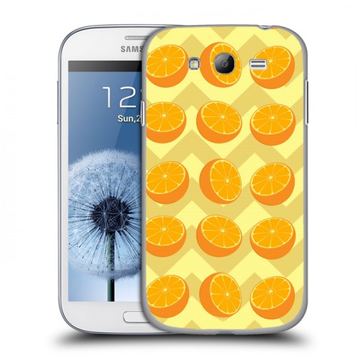 Дизайнерский пластиковый чехол для Samsung Galaxy Grand Ломтики фруктов