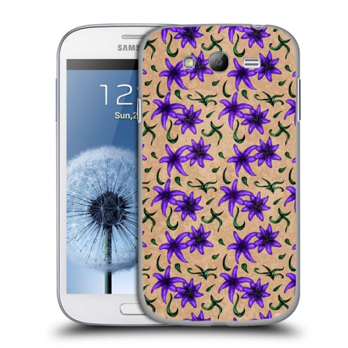Дизайнерский пластиковый чехол для Samsung Galaxy Grand Цветочные татуировки