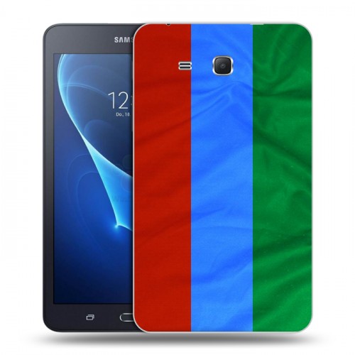 Дизайнерский силиконовый чехол для Samsung Galaxy Tab A 7 (2016) Флаг Дагестана